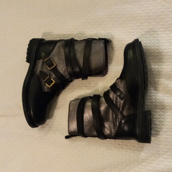Likenew buckle Irregular Choice boots, size 36, size 5.5 -ish US - Picture 2 of 11